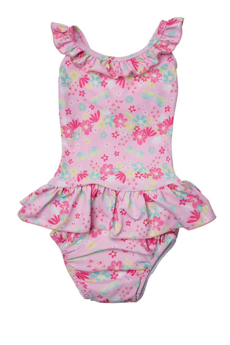 Ruffle Snap Reusable Absorbent Swimsuit Diaper-Light Pink Small Blosso –  Princess and the Pea