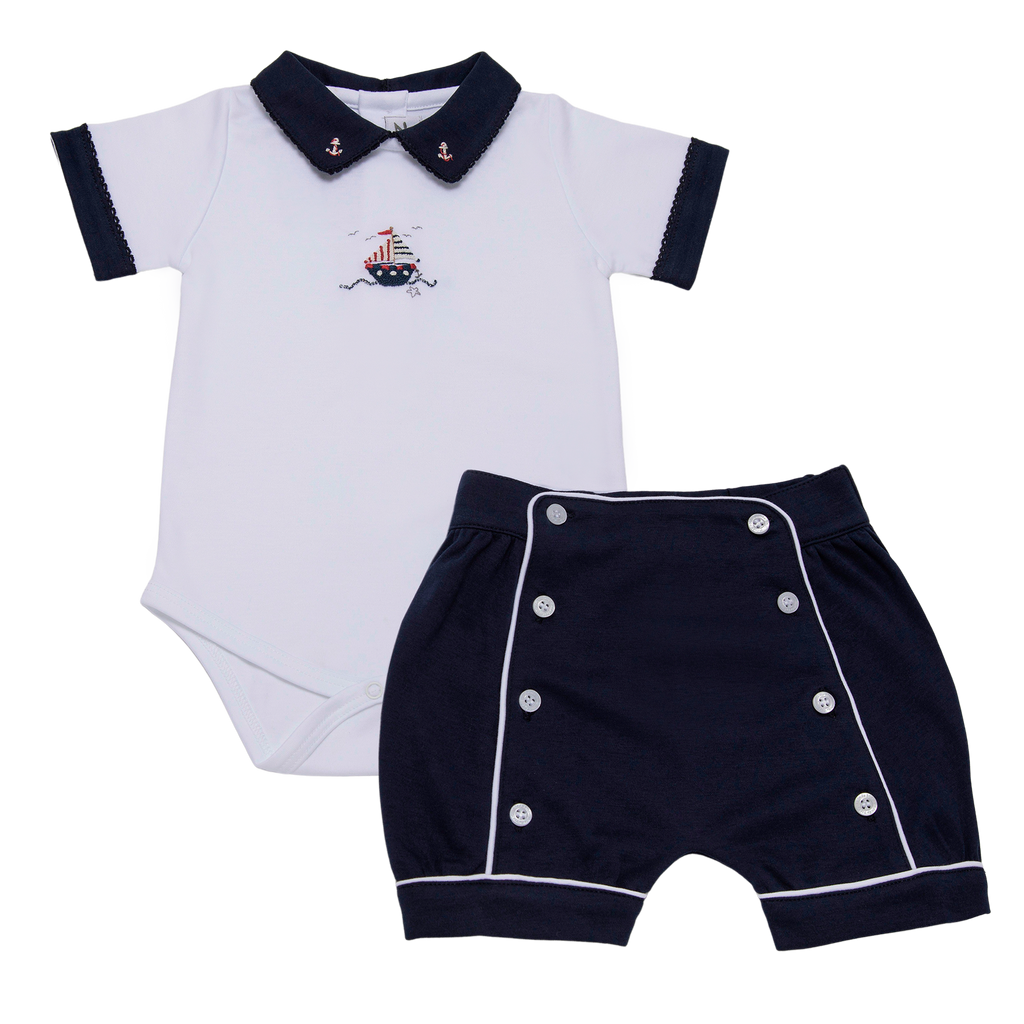 Baby-Boy-White-Boat-and-Collar-Anchor-Pima-Body-Shorts-Kidslik-Mix