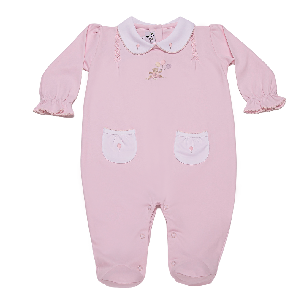 Baby-Girl-Balloon-Bear-Pink-Pima-Pocket-Jumpsuit-by-Kidslik-Mix-open-back